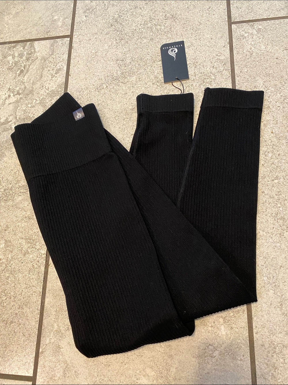 Ryderwear Black Rib Seamless Leggings NWT